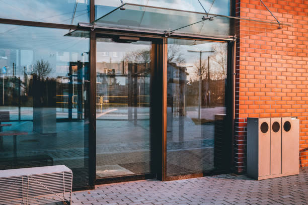 modern glazed door
